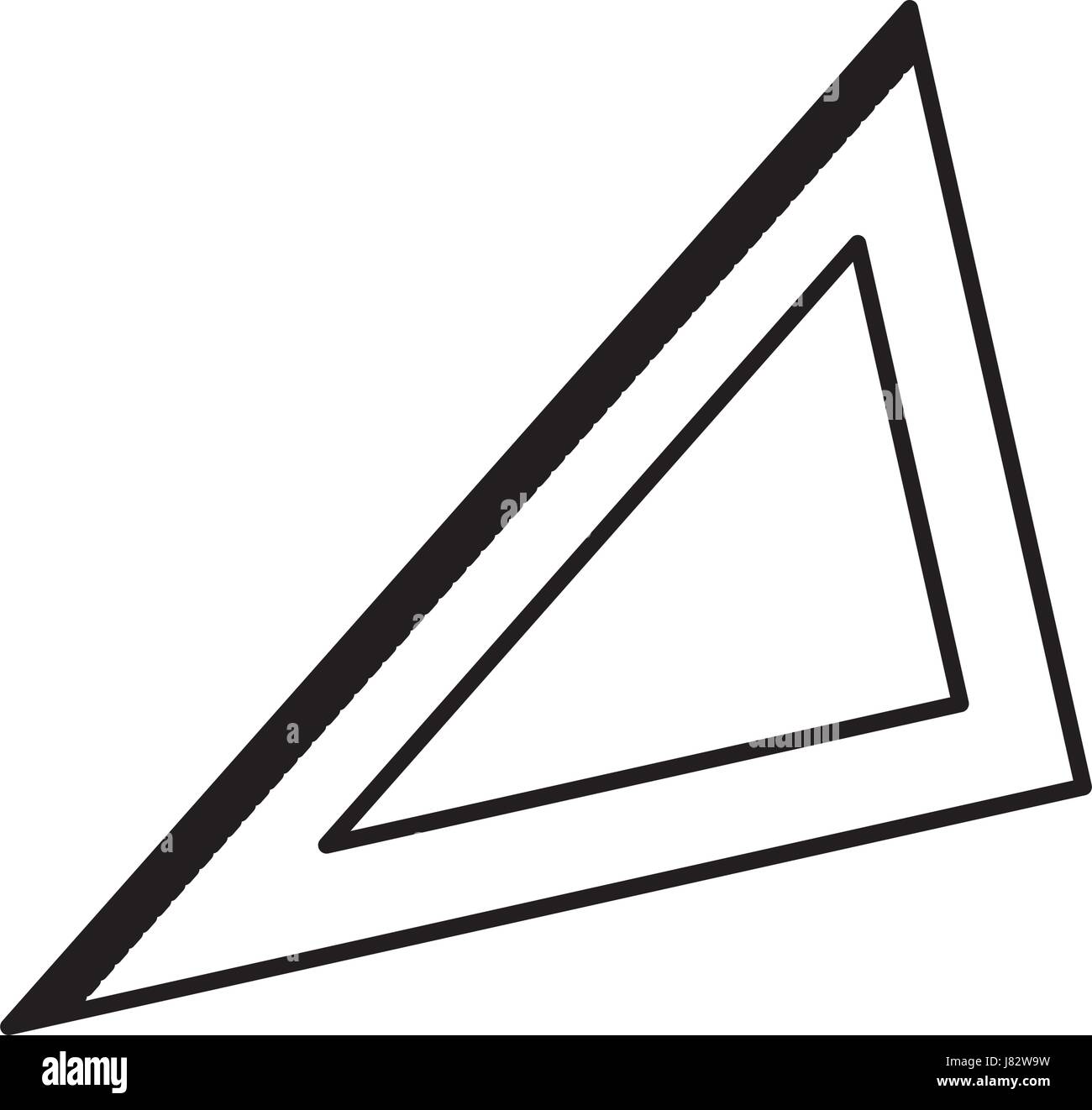 triangle ruler geometry school utensil Stock Vector Image & Art Alamy