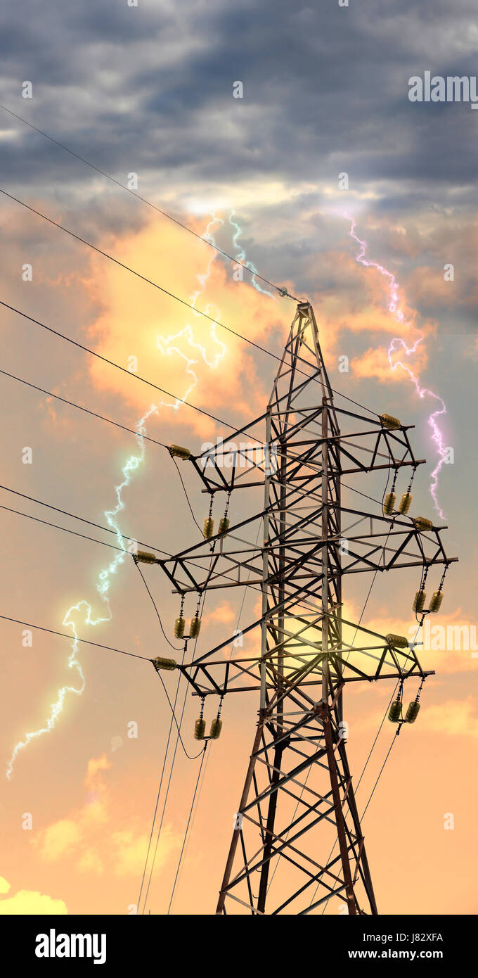 Substation lightning hires stock photography and images Alamy