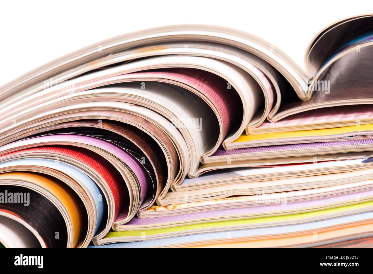 open stack print uncap bunch periodicals magazines journal backdrop ...