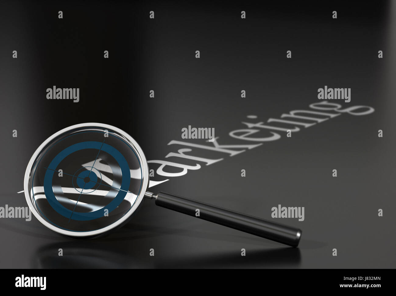 strategy word searching target marketing backdrop background blue