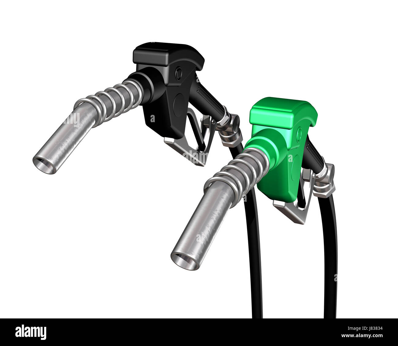 isolated gas nozzle petrol gasoline oil pump isolated garage drip fuel