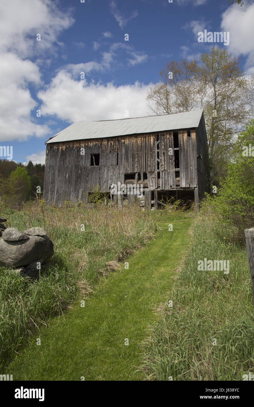 Back of an old barn in Etna, New Hampshire Stock Photo Alamy