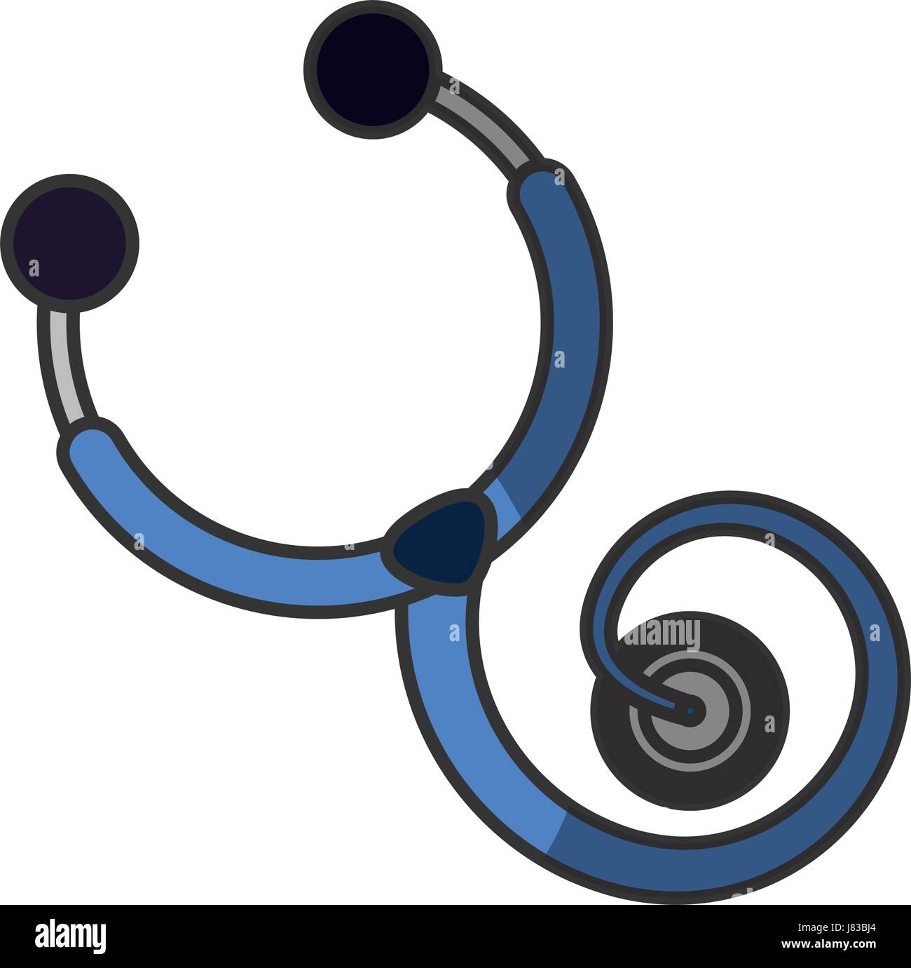 medical stethoscope to check cardiac heartbeat Stock Vector Image & Art