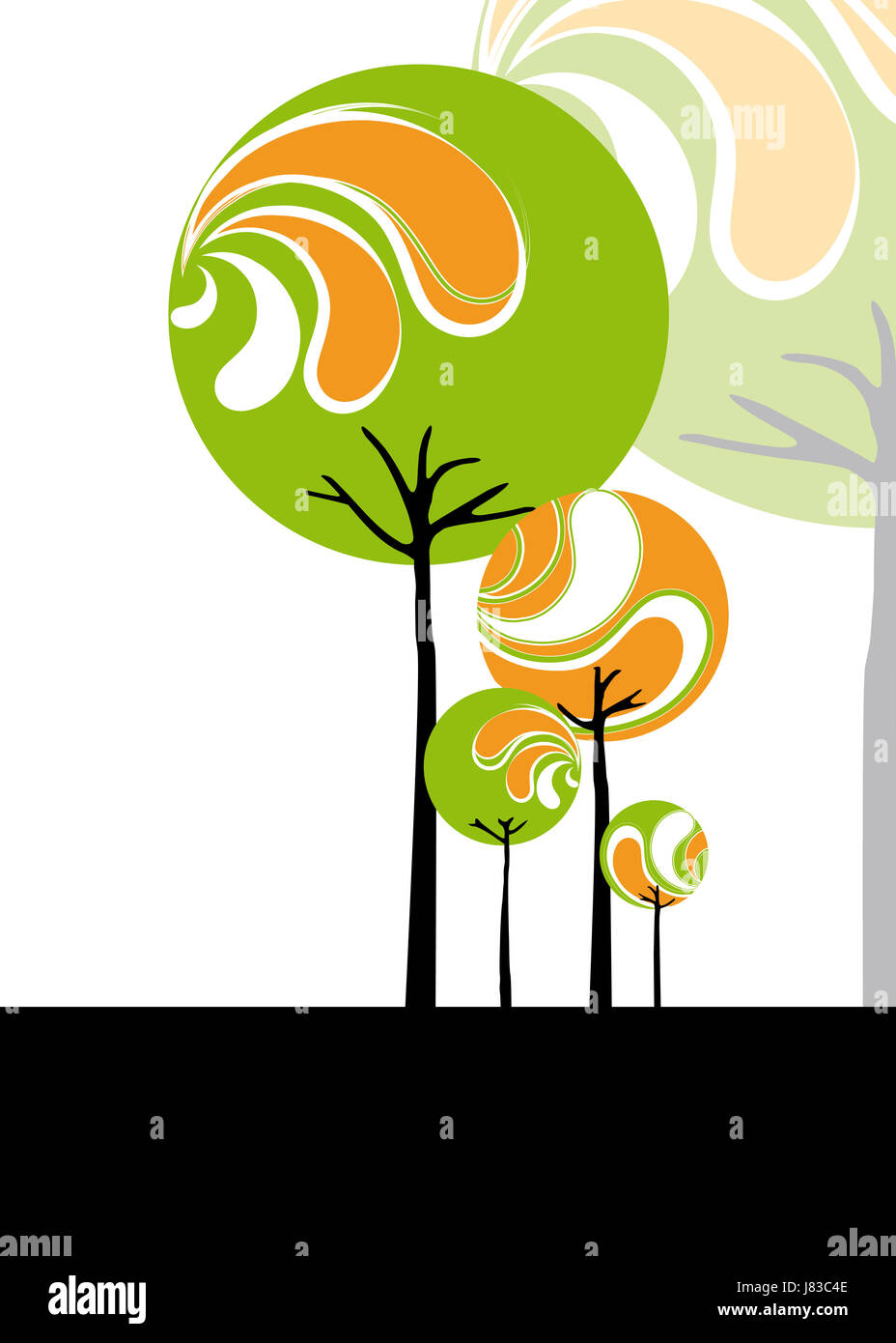 eco tree ecology abstract greeting card backdrop background leaf eco ...
