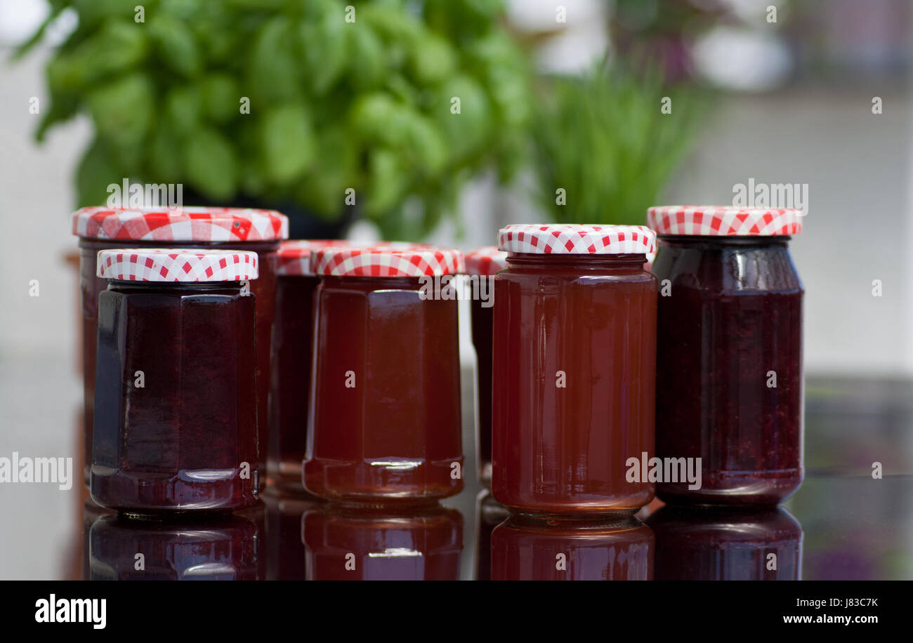 fruit jam homemade boil down glassy food aliment sweetly summer