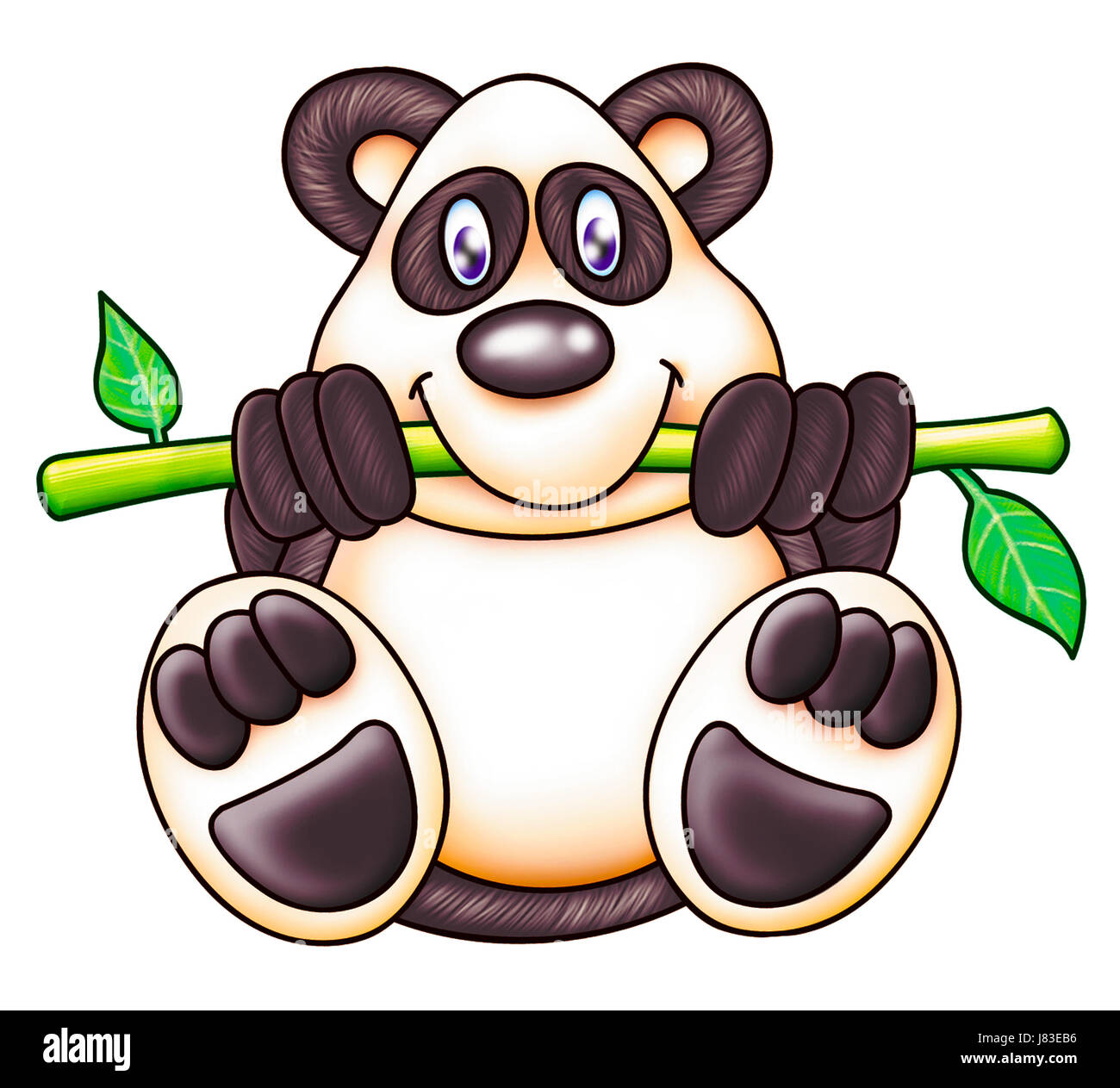 how to draw cute animated pandas