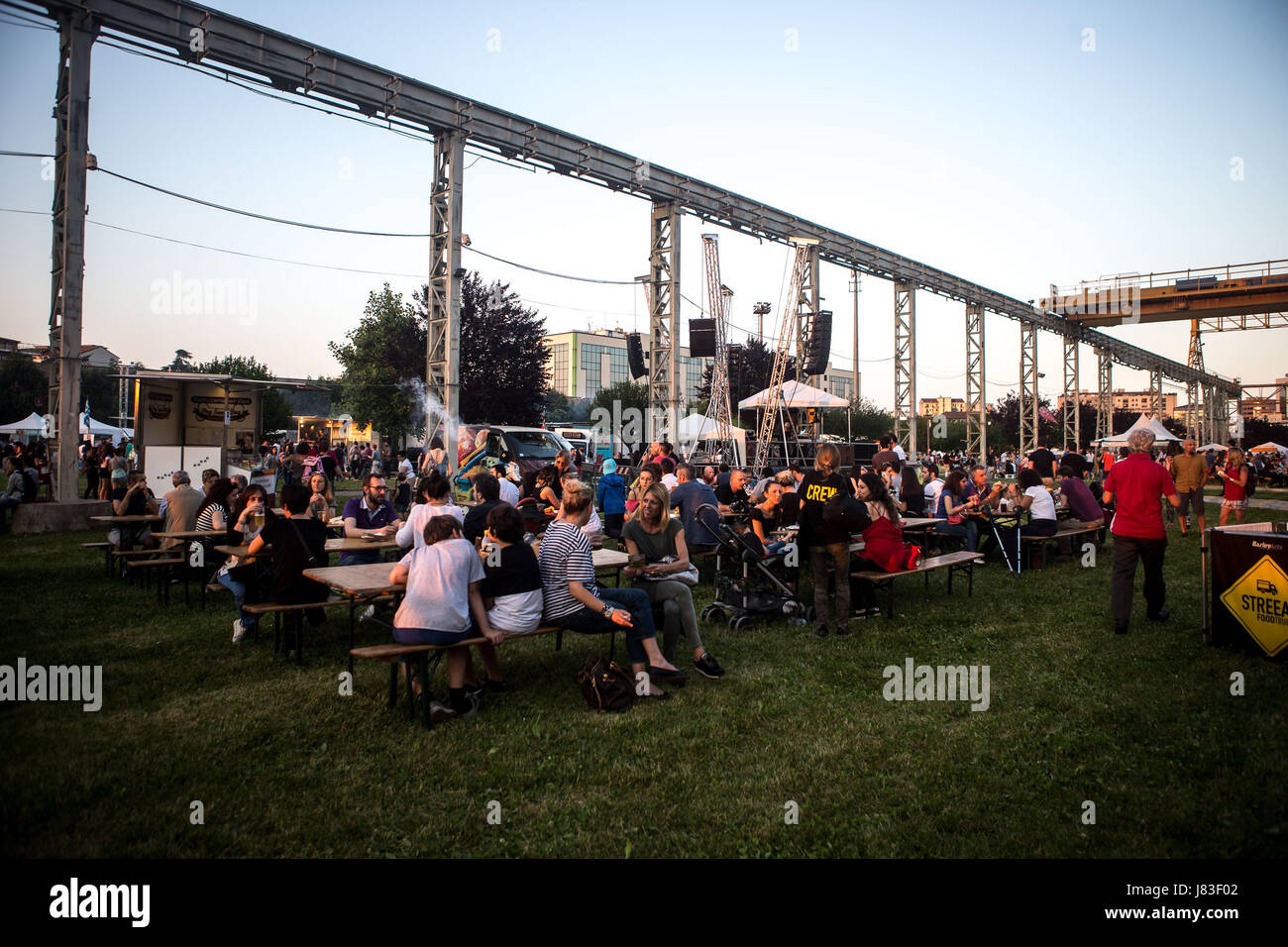 European 'Food Truck Festival' held at Carroponte i Milano. (Photo by