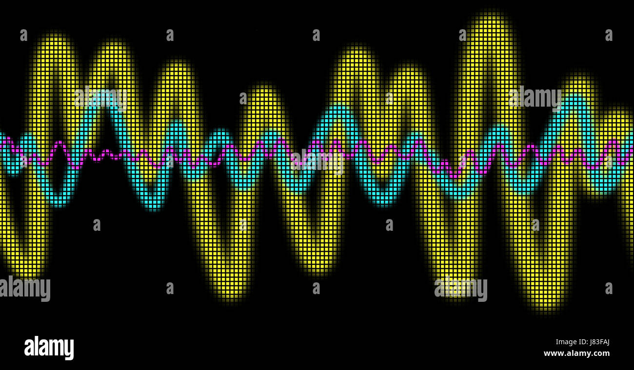 music waves curves frequency matrix oscillation design shaping