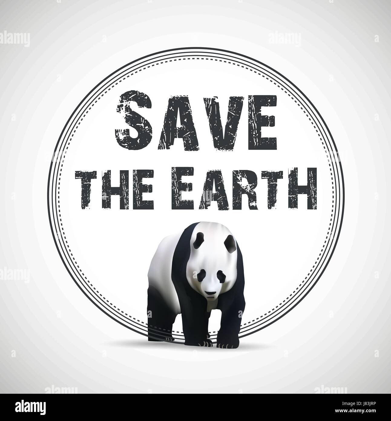 Save the Earth. Vector illustration Stock Vector