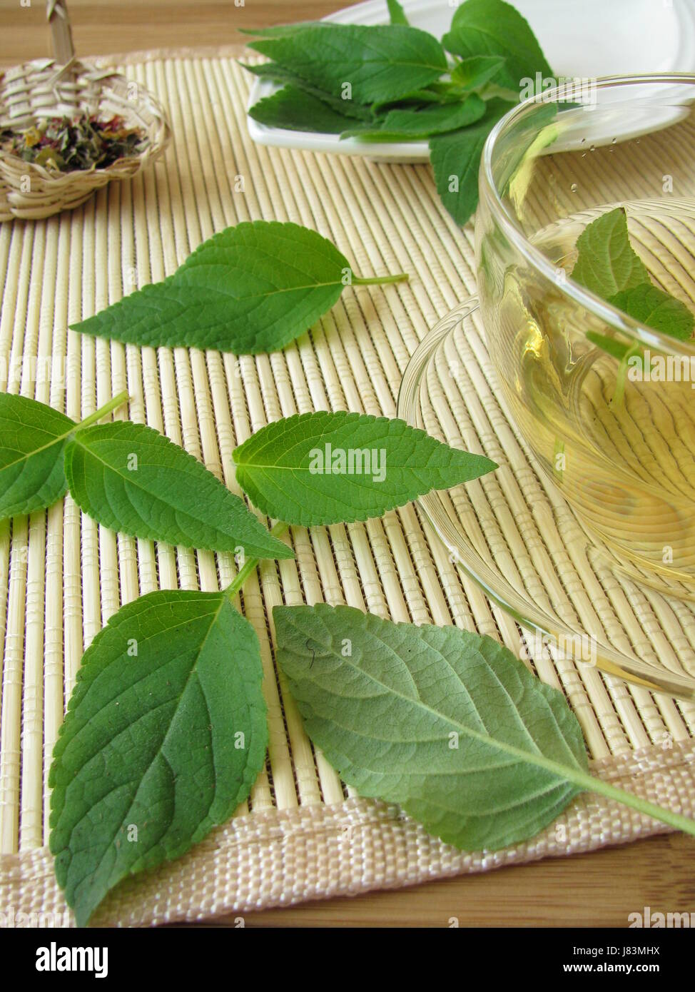 tea with pineapple sage Stock Photo Alamy