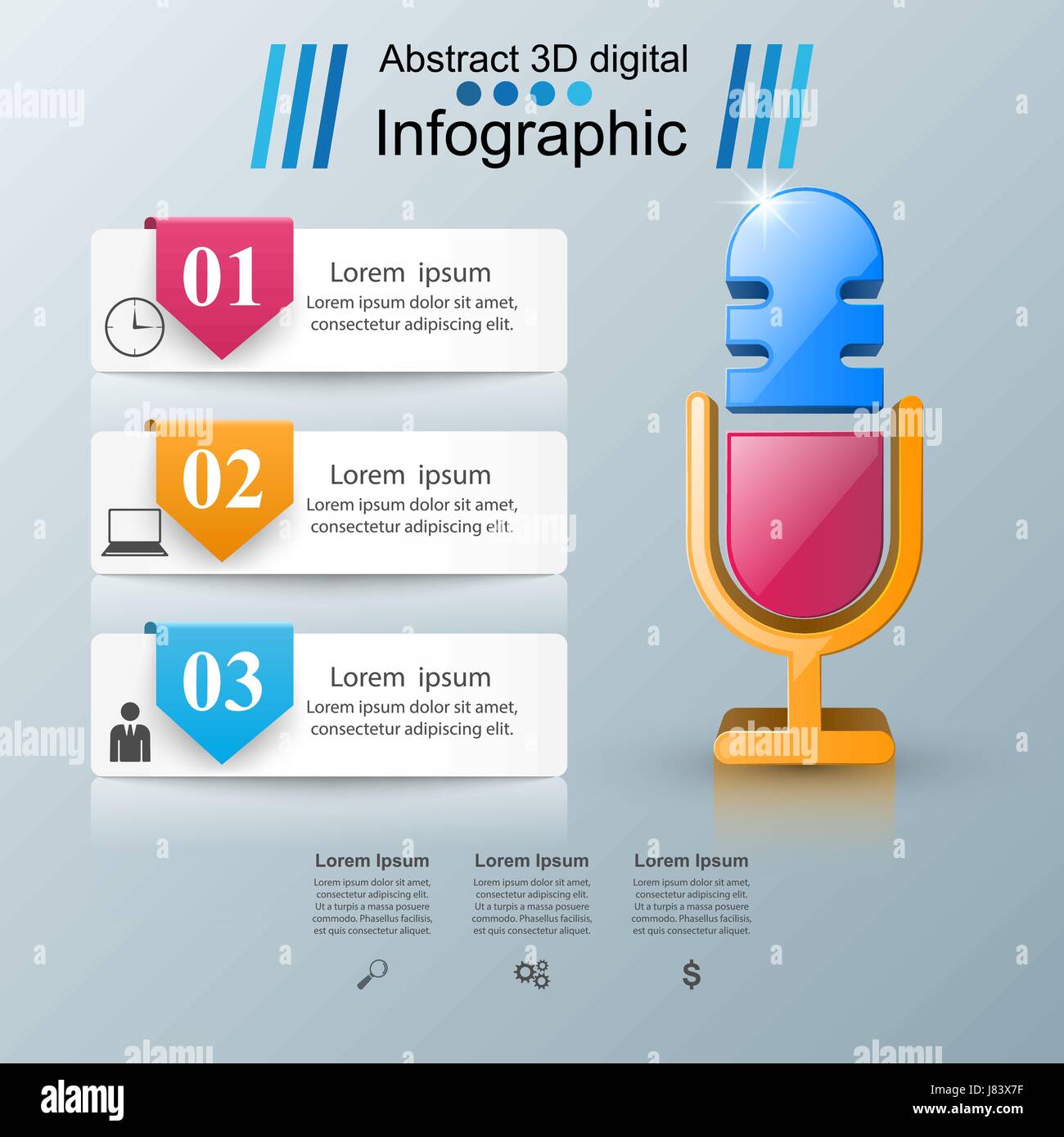 Ribbon mic Stock Vector Images - Alamy