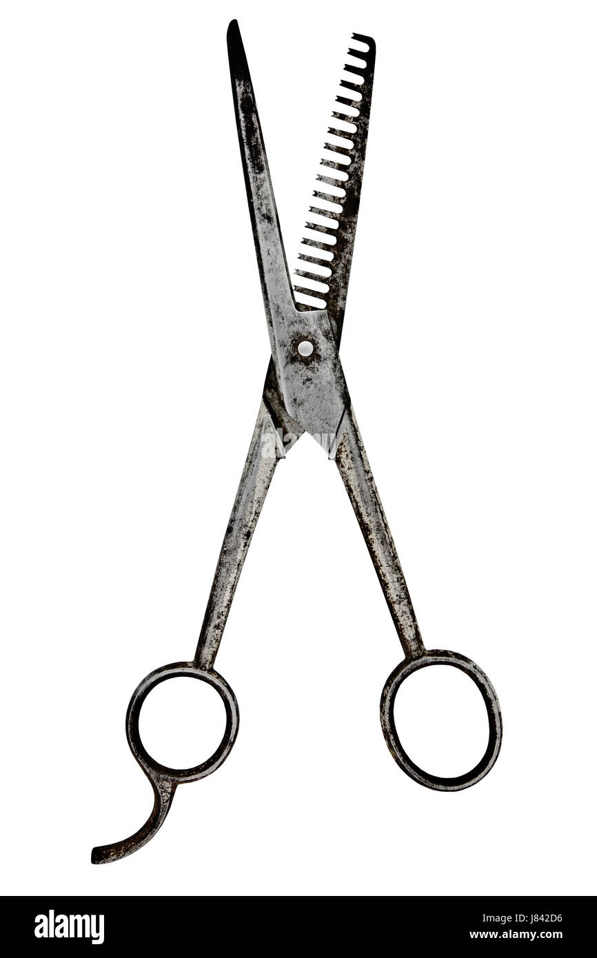 Vintage Metal Cutting Scissors On Wooden Stock Photo 2268010861