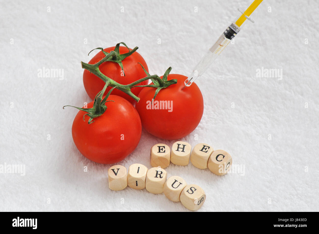 vegetable virus means agent medicine drug remedy substance medicin exciter ehec Stock Photo