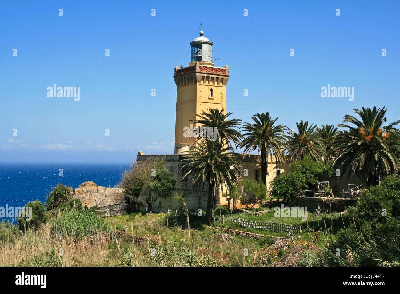 morocco gibraltar beacon salt water sea ocean water lighthouse water Stock Photo Alamy