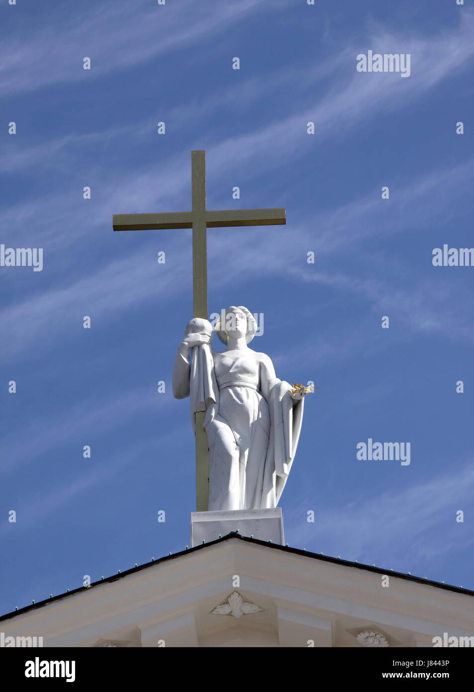 church statue cross style of construction architecture architectural
