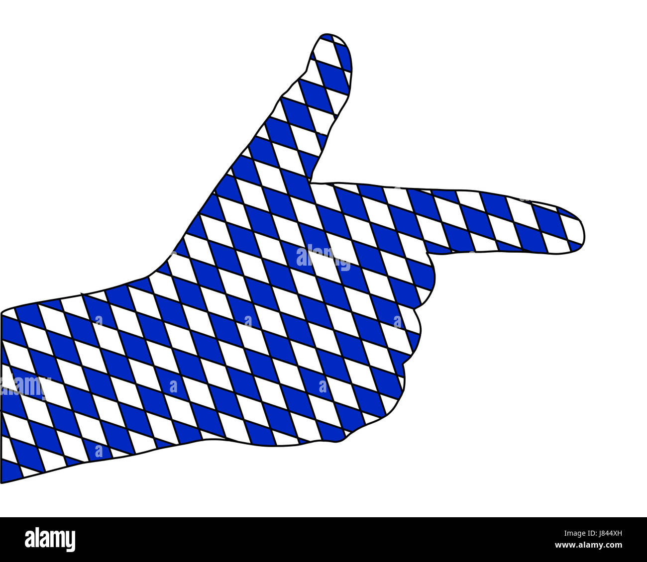 sign signal blue hand finger human human being bavaria illustration ...