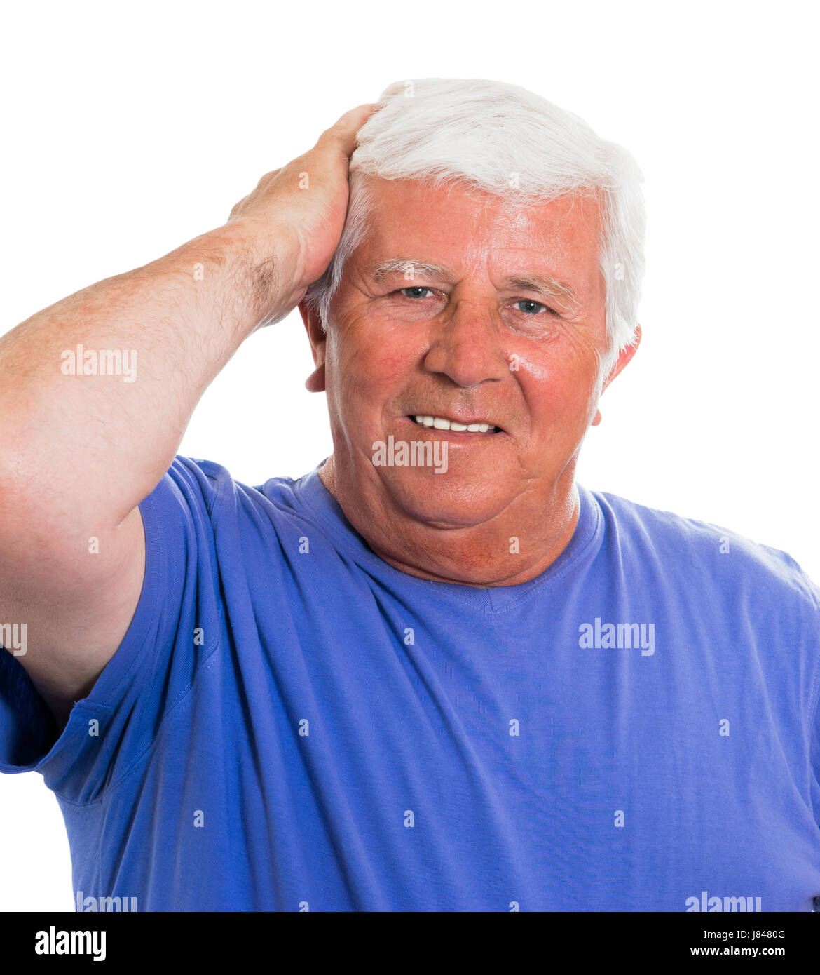 Man Forgetting Age aging worry concern pensioner hi-res stock photography and images ...