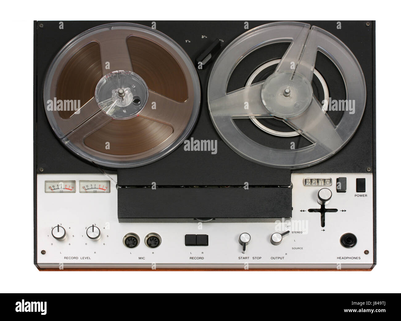 sound open audio uncap spool reel cassette tape sound carrier recorder  sound Stock Photo - Alamy