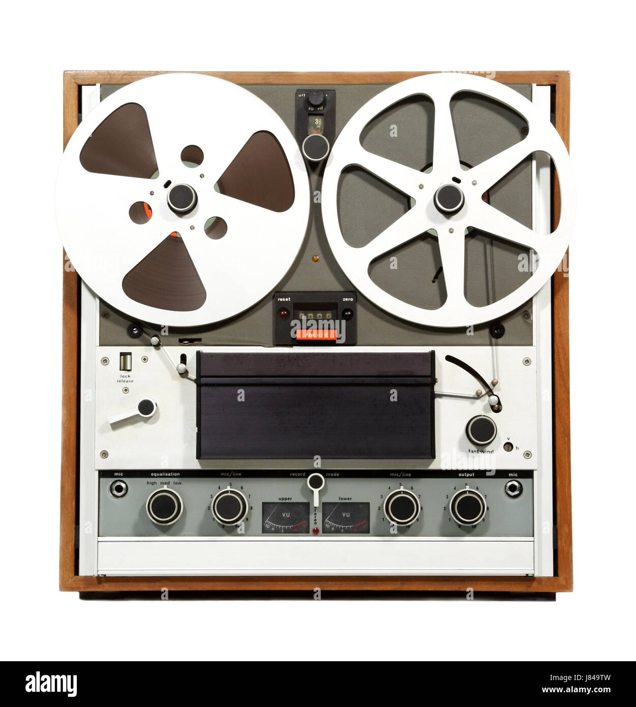 music sound audio retro speech reel cassette tape sound carrier recorder  music Stock Photo - Alamy
