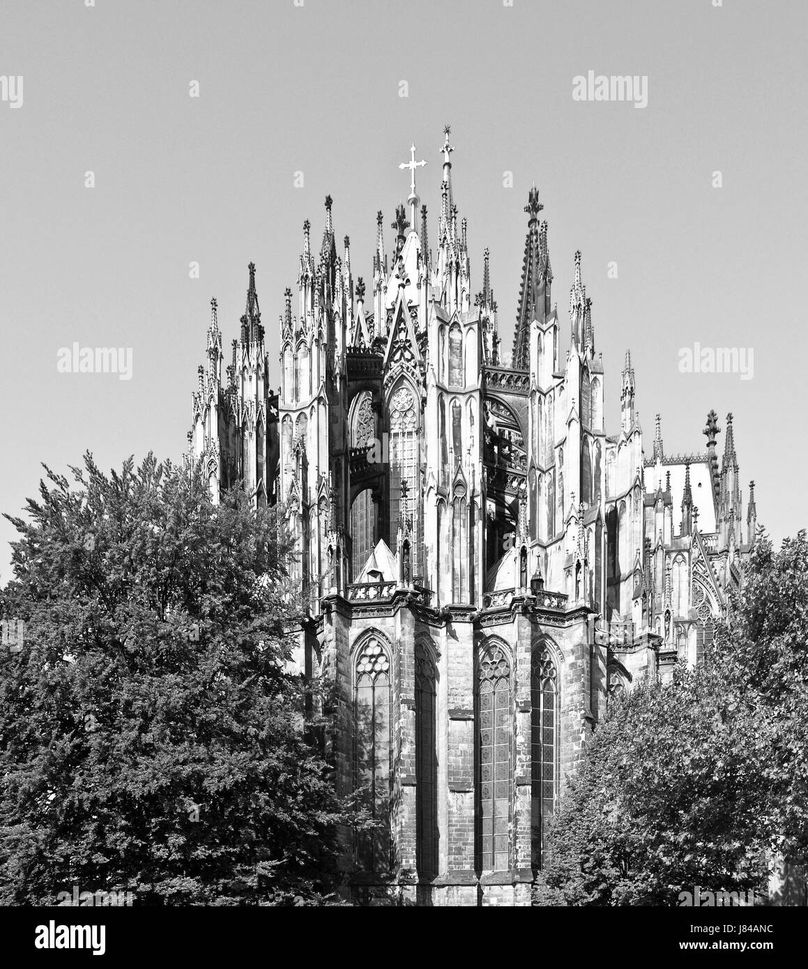Koelner dom cologne cathedral germany Black and White Stock Photos ...