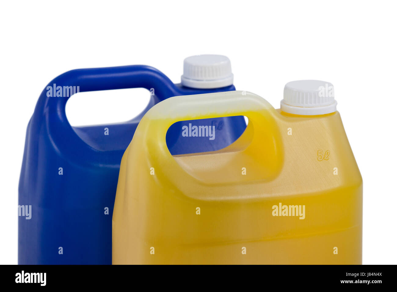 Two detergent containers arranged on white background Stock Photo Alamy
