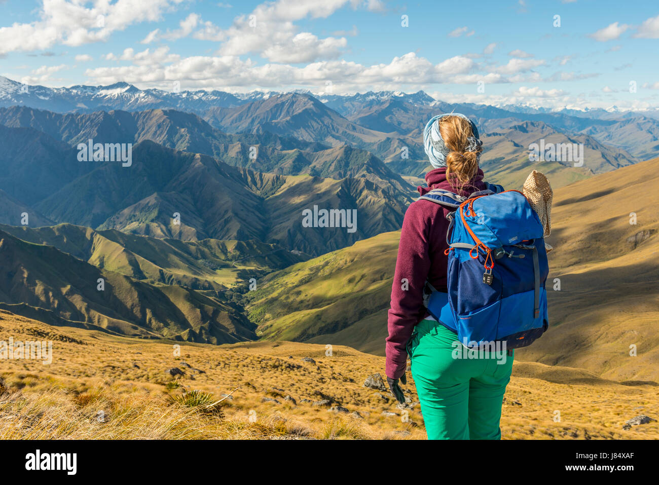 Female hiker enjoying view hi-res stock photography and images - Alamy