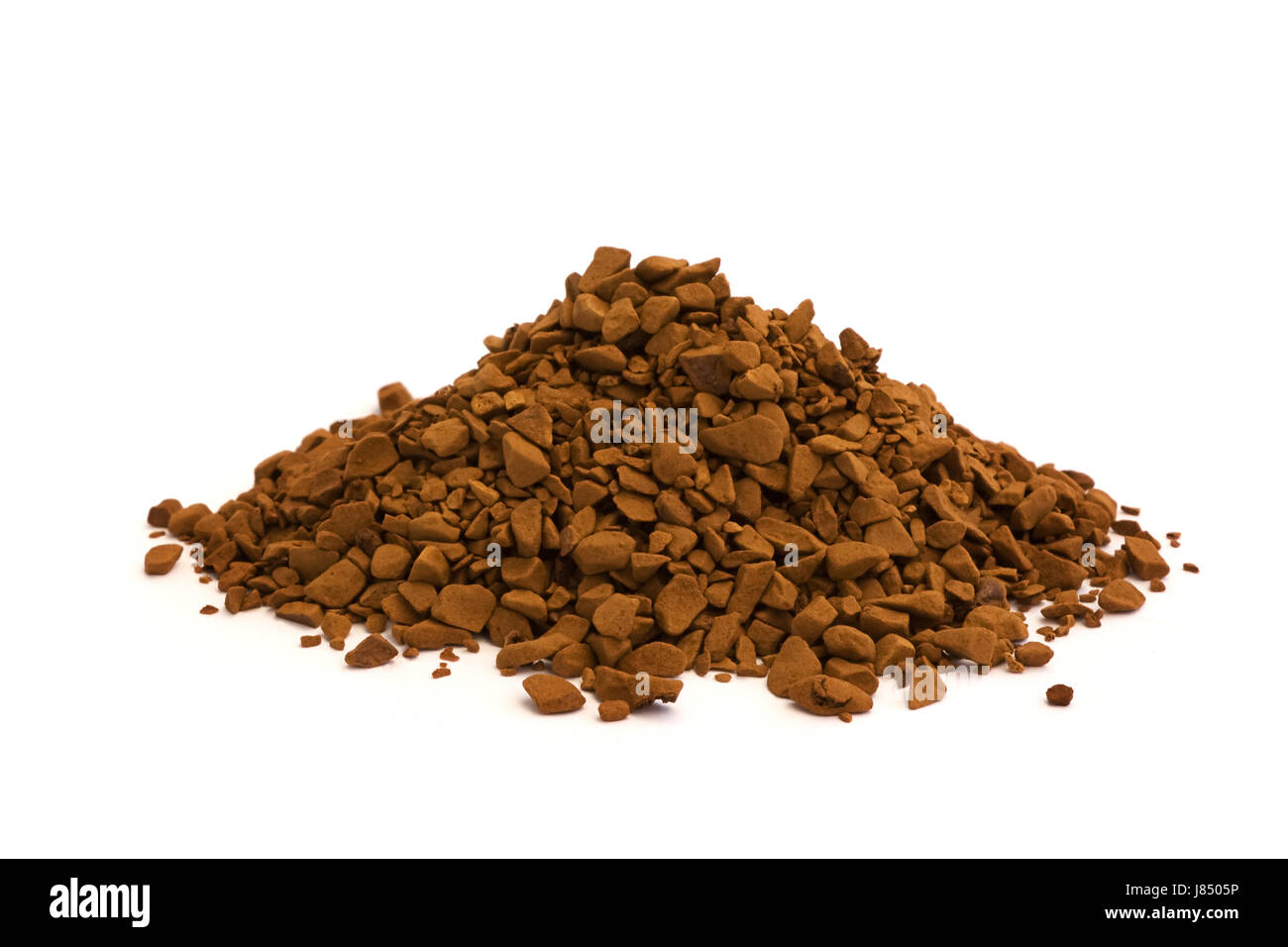 isolated brown brownish heap pile coffee granules cafe