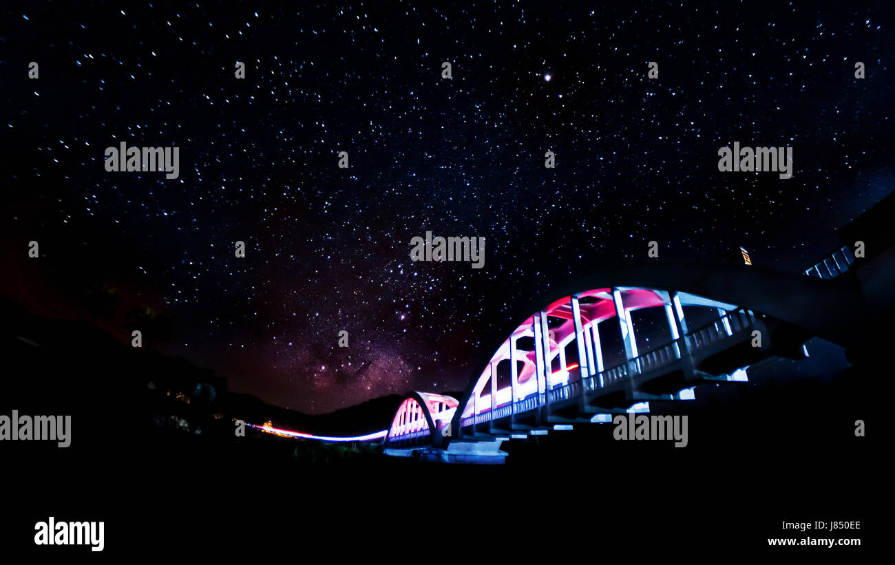 Milky Way and starry sky background Stock Photo - Alamy