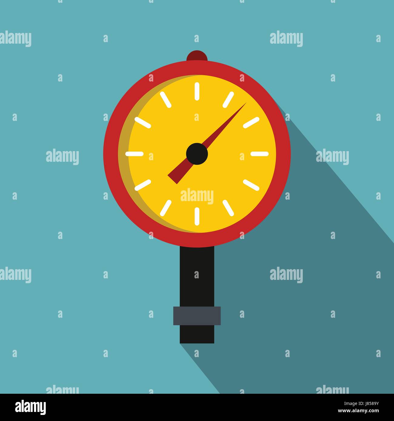 Manometer or pressure gauge icon, flat style Stock Vector Image & Art