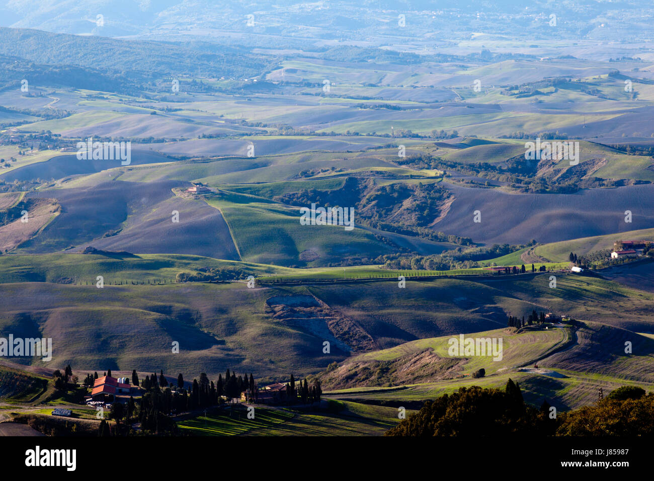 views over the countryside of tuscany Stock Photo