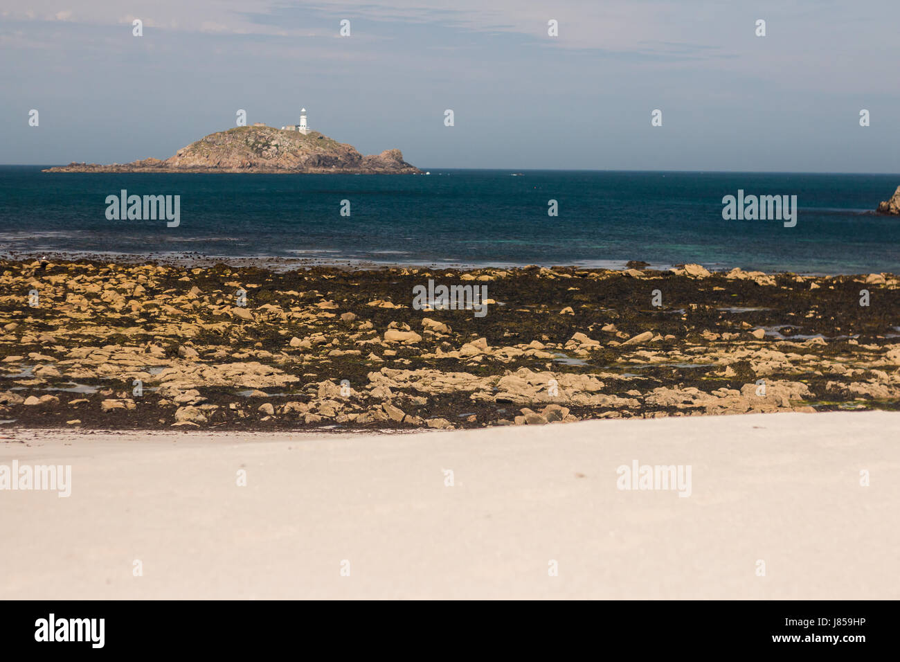 Round Island Lighthouse Isles Scilly High Resolution Stock Photography round-island-lighthouse-isles-scilly-high-resolution-stock-photography