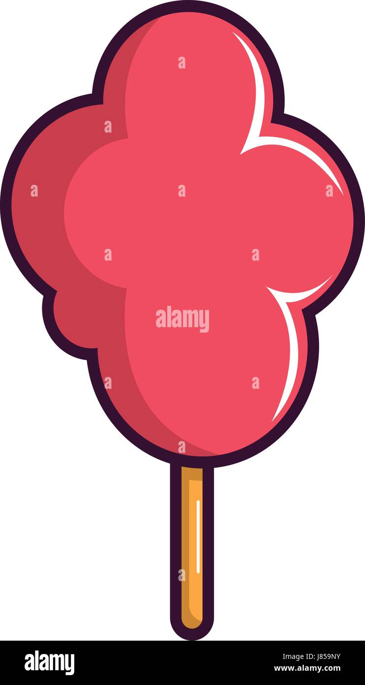 Cotton candy icon, cartoon style Stock Vector Image & Art - Alamy