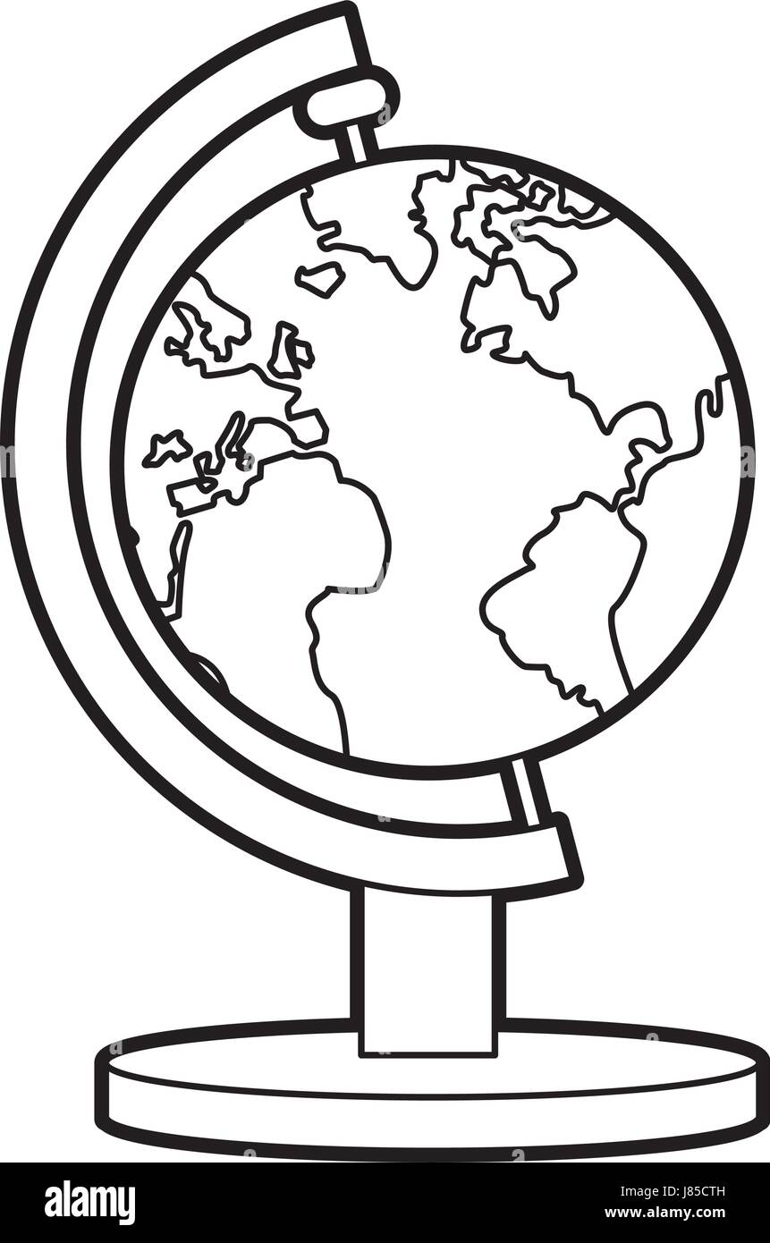 Geography Clipart Black And White