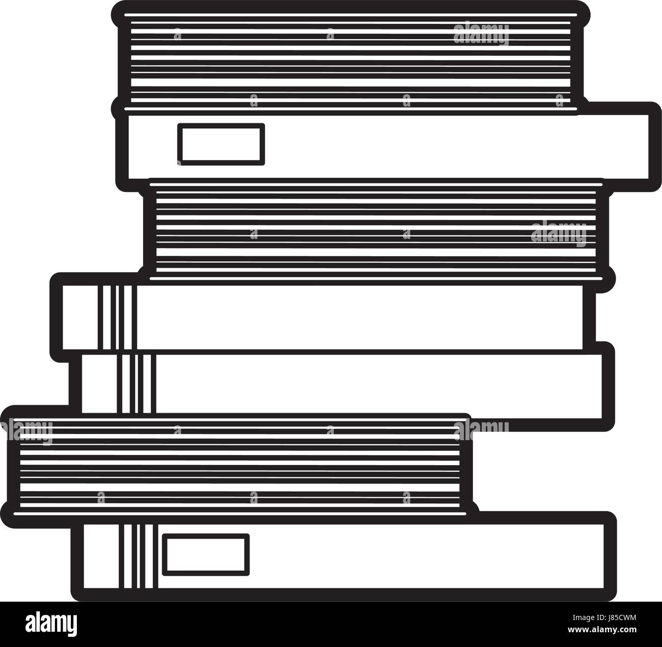 school pile books study education image Stock Vector Image & Art - Alamy