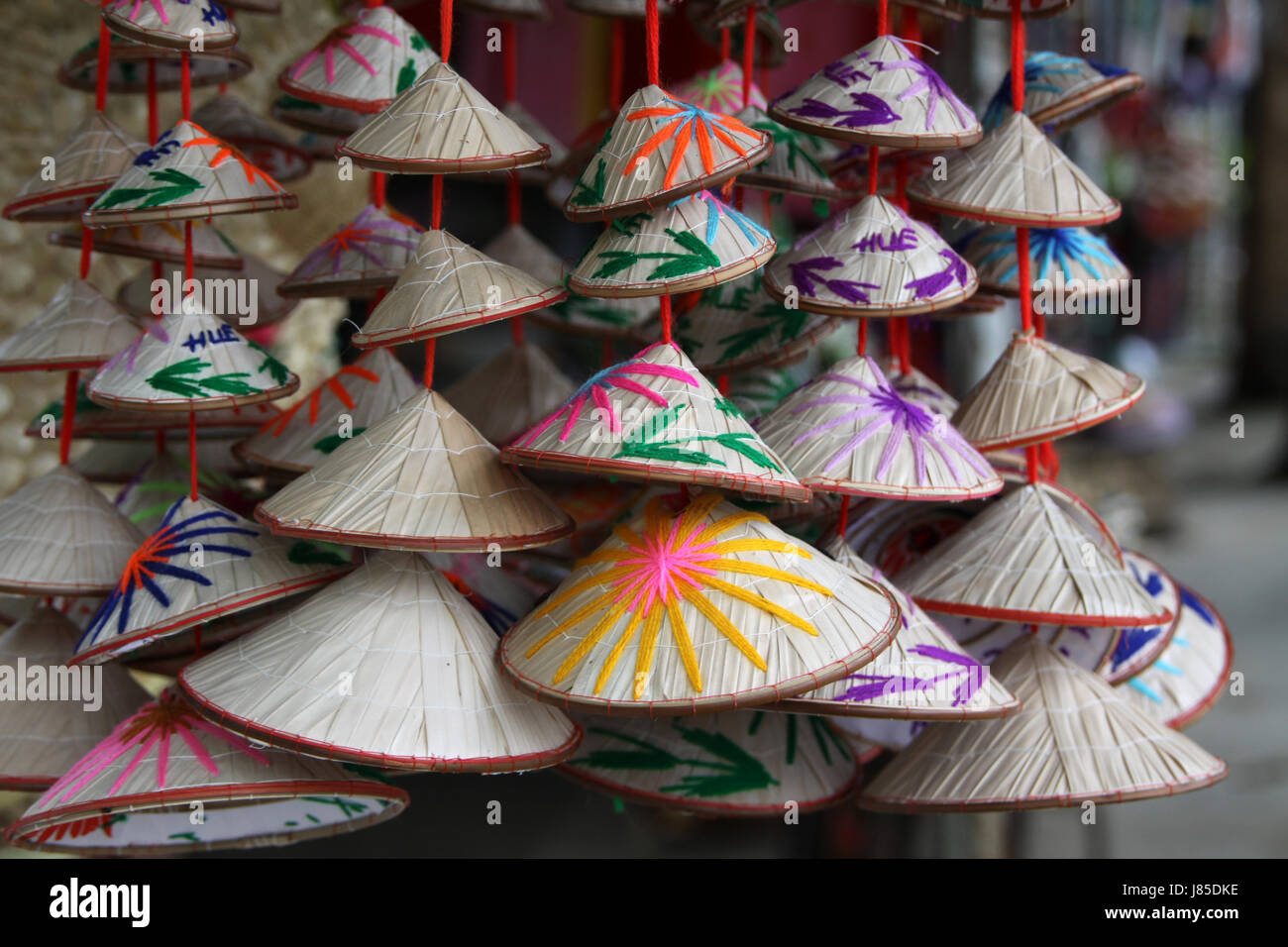 rice hats Stock Photo