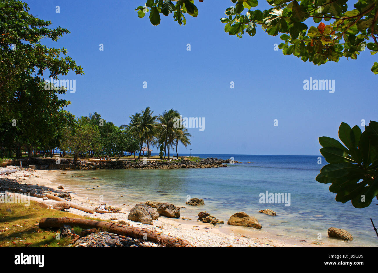 Tanjung Lesung Beach, Banten, Indonesia Stock Photo