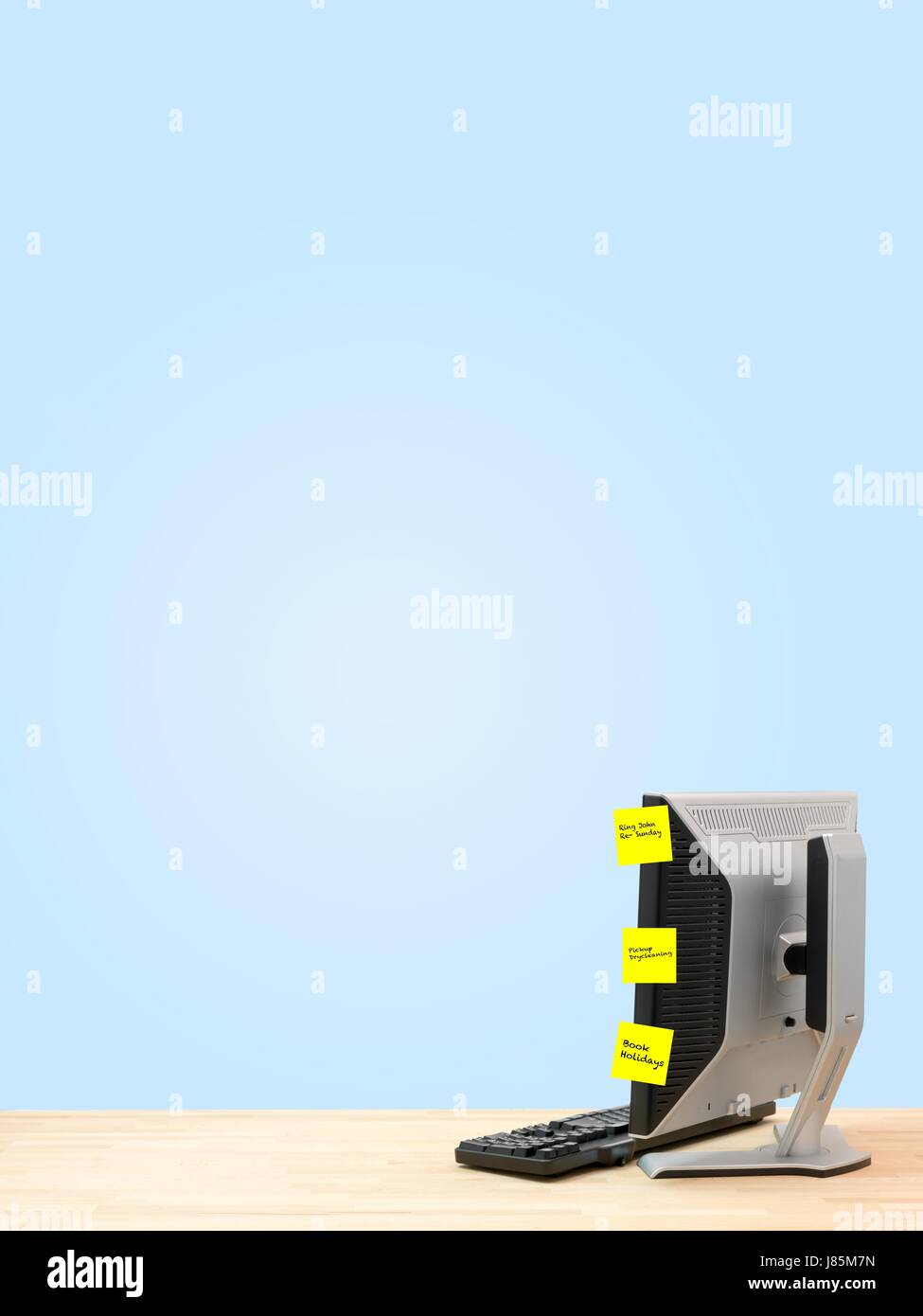 office note memo laptop notebook computers computer book desk isolated ...