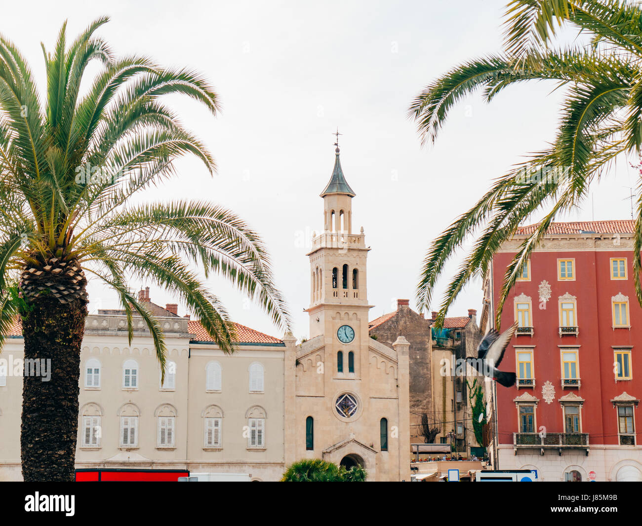 Split Grad Old Town of Split, Croatia. Inside the city. Ancient architecture and ...