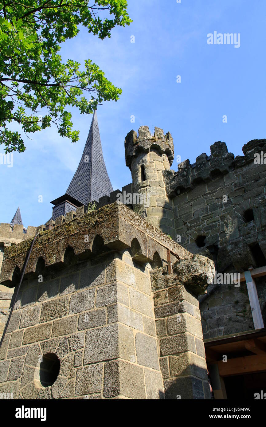 hesse chateau castle tower historical monument stone tourism baroque ...