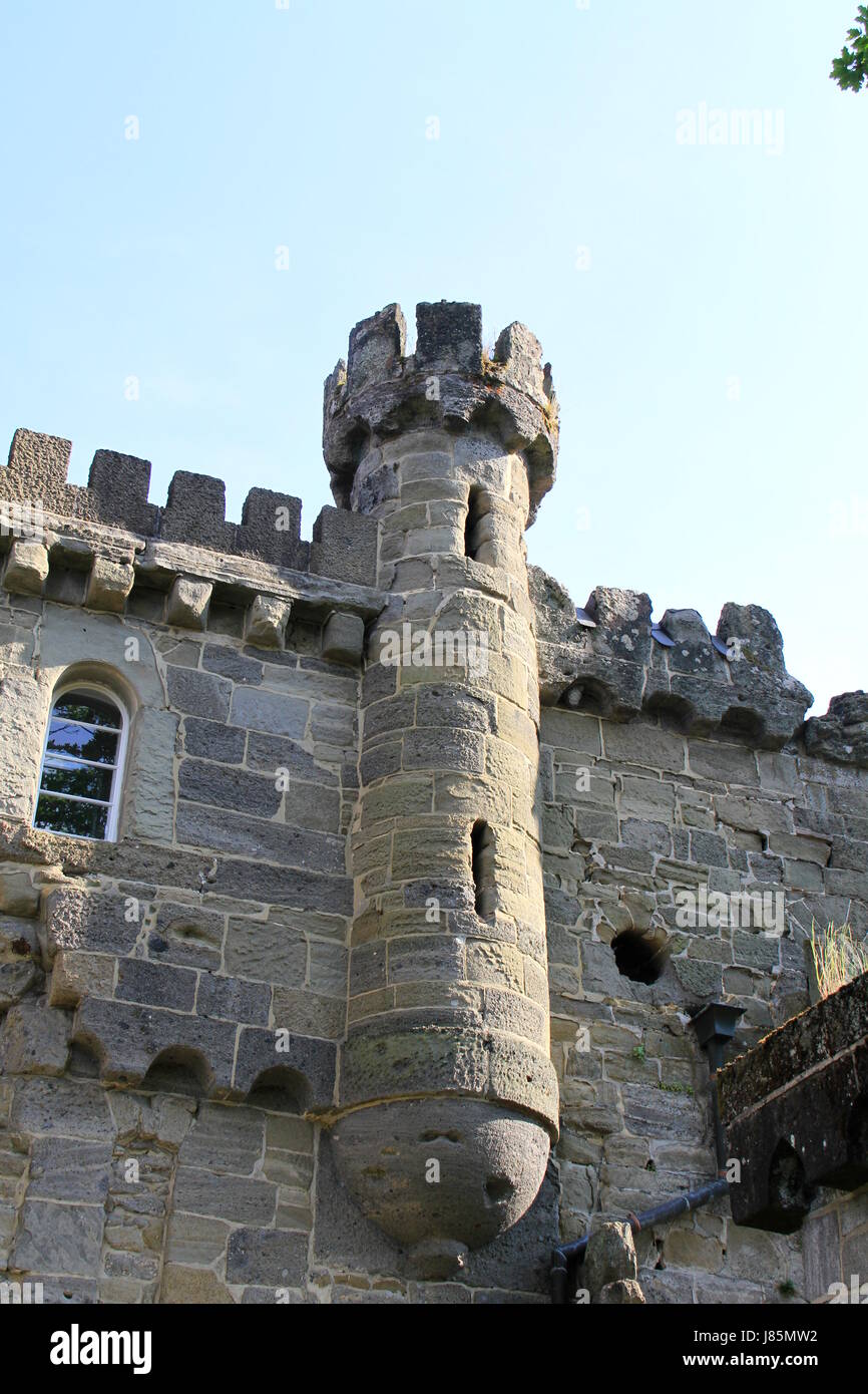 hesse chateau castle tower historical monument stone tourism baroque ...