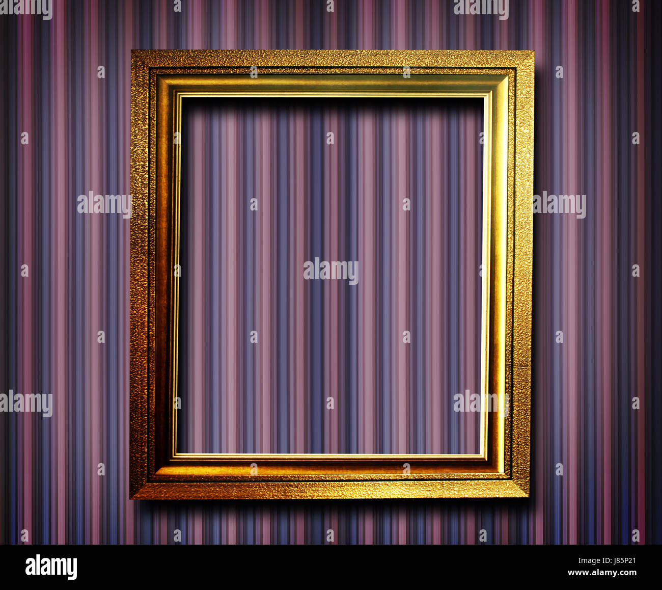 retro frame framework room wall art brown brownish brunette emptiness void Stock Photo