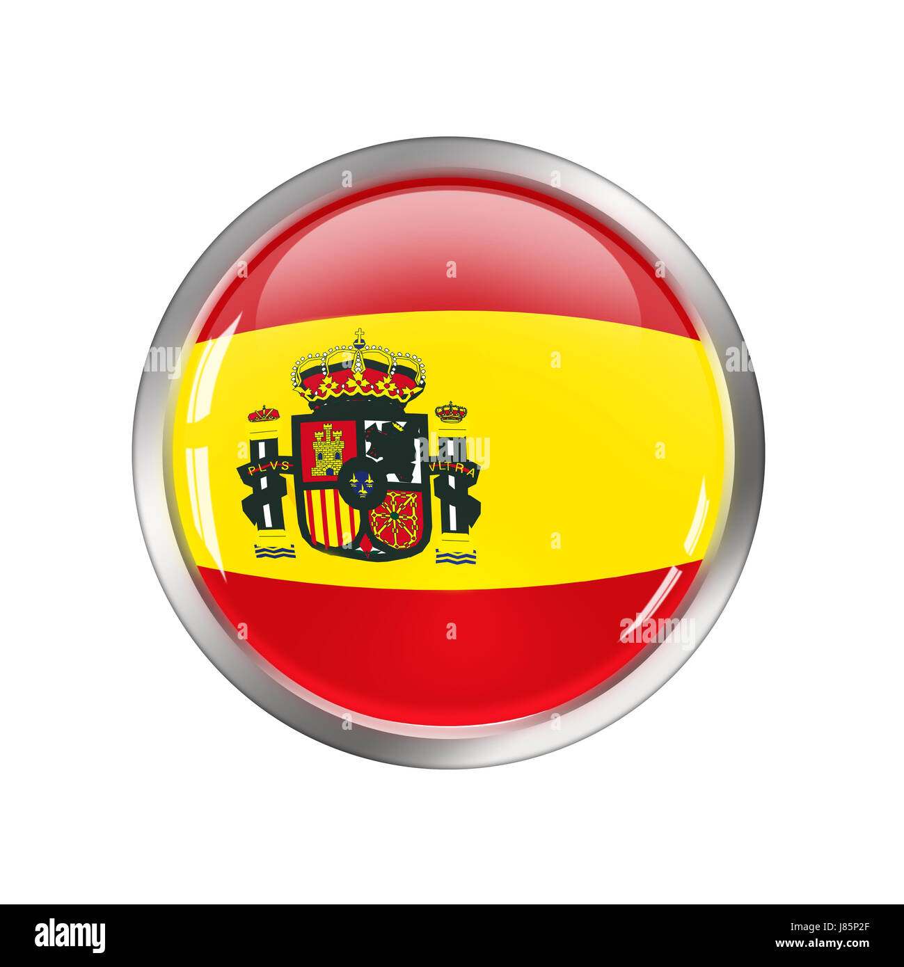 made in spain, spanish flag colors circles vector logo on white