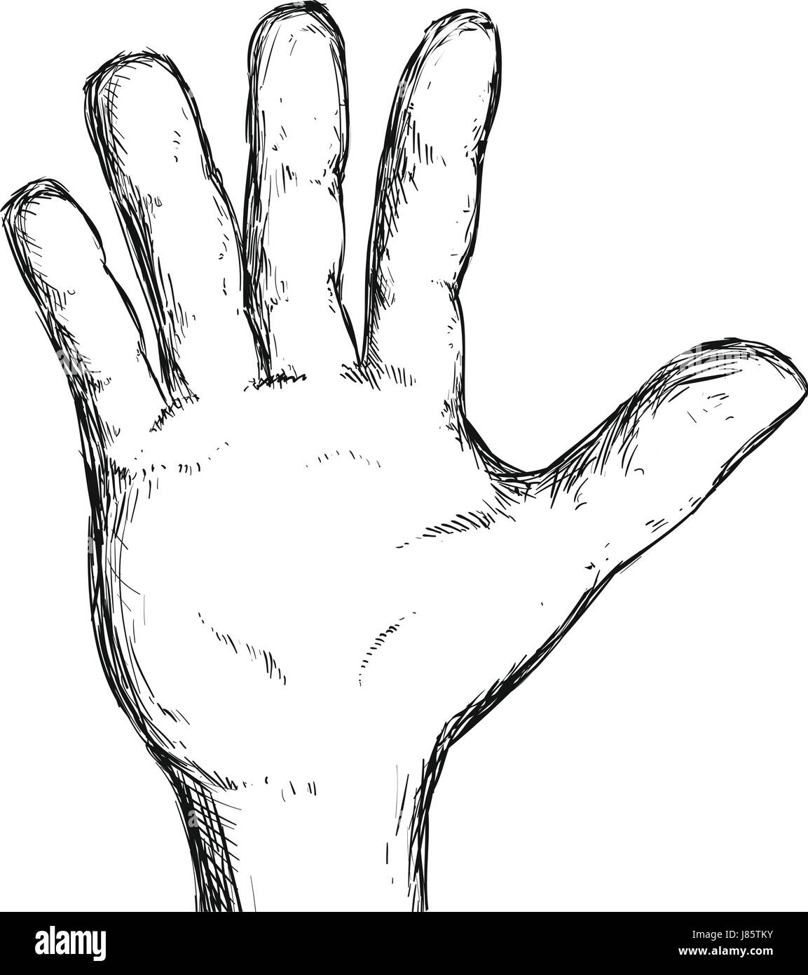 man hand gesture line icon Stock Vector Image & Art - Alamy