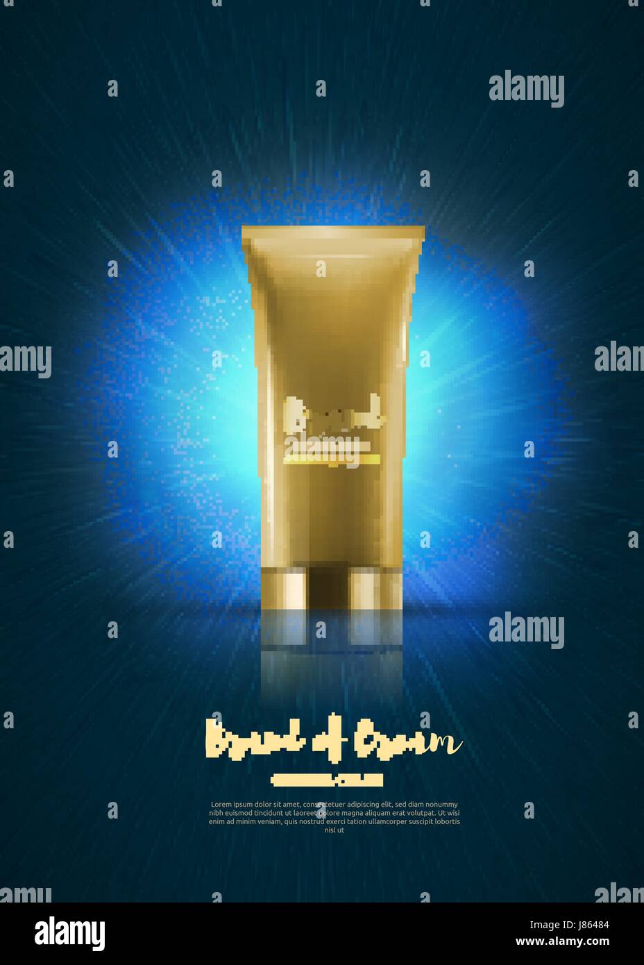 Blank Plastic Cosmetic Cream Tubes. EPS10 Vector Stock Vector Image ...