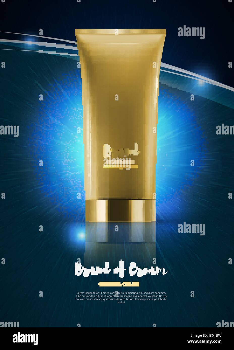 Blank Plastic Cosmetic Cream Tubes. EPS10 Vector Stock Vector Image ...