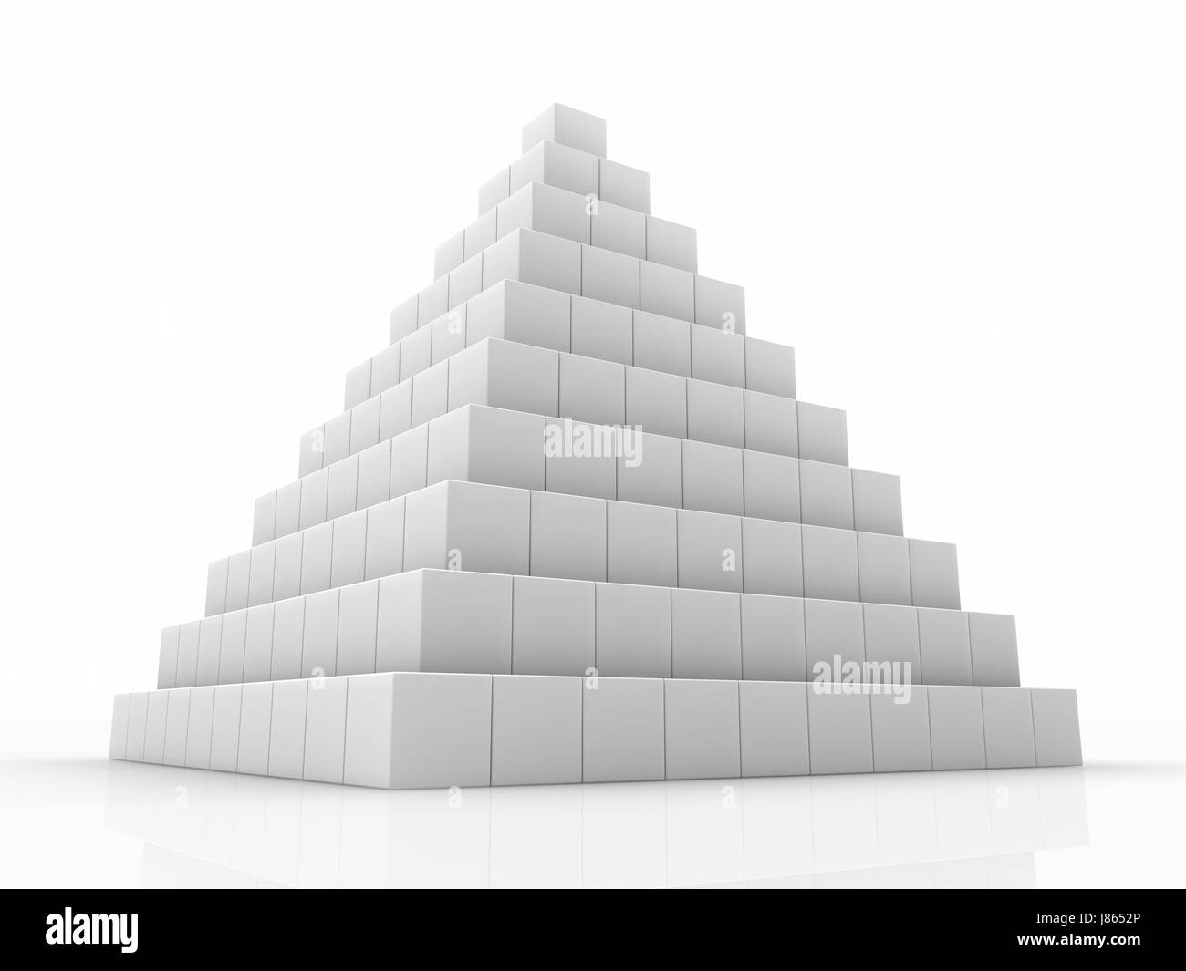 model design project concept plan draft pyramid cone box boxes cube block group Stock Photo