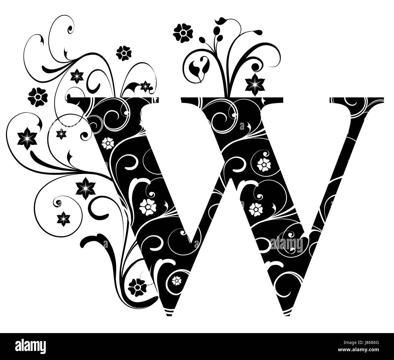 Letter w Black and White Stock Photos & Images Alamy