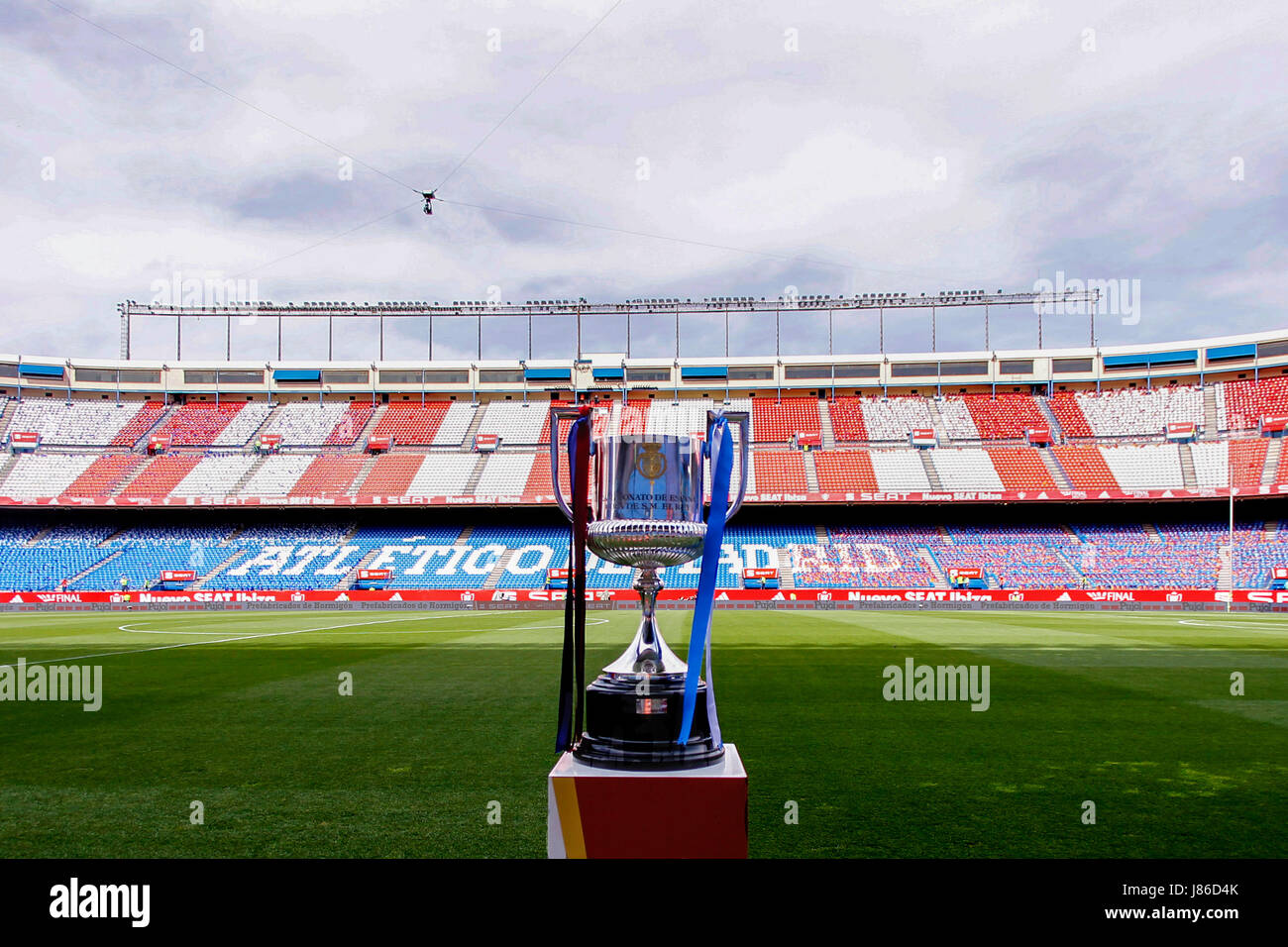 Copa del Rey between FC Barcelona vs Deportivo Alaves at the Vicente Calderon stadium in Madrid, Spain, May 27, 2017 . Stock Photo