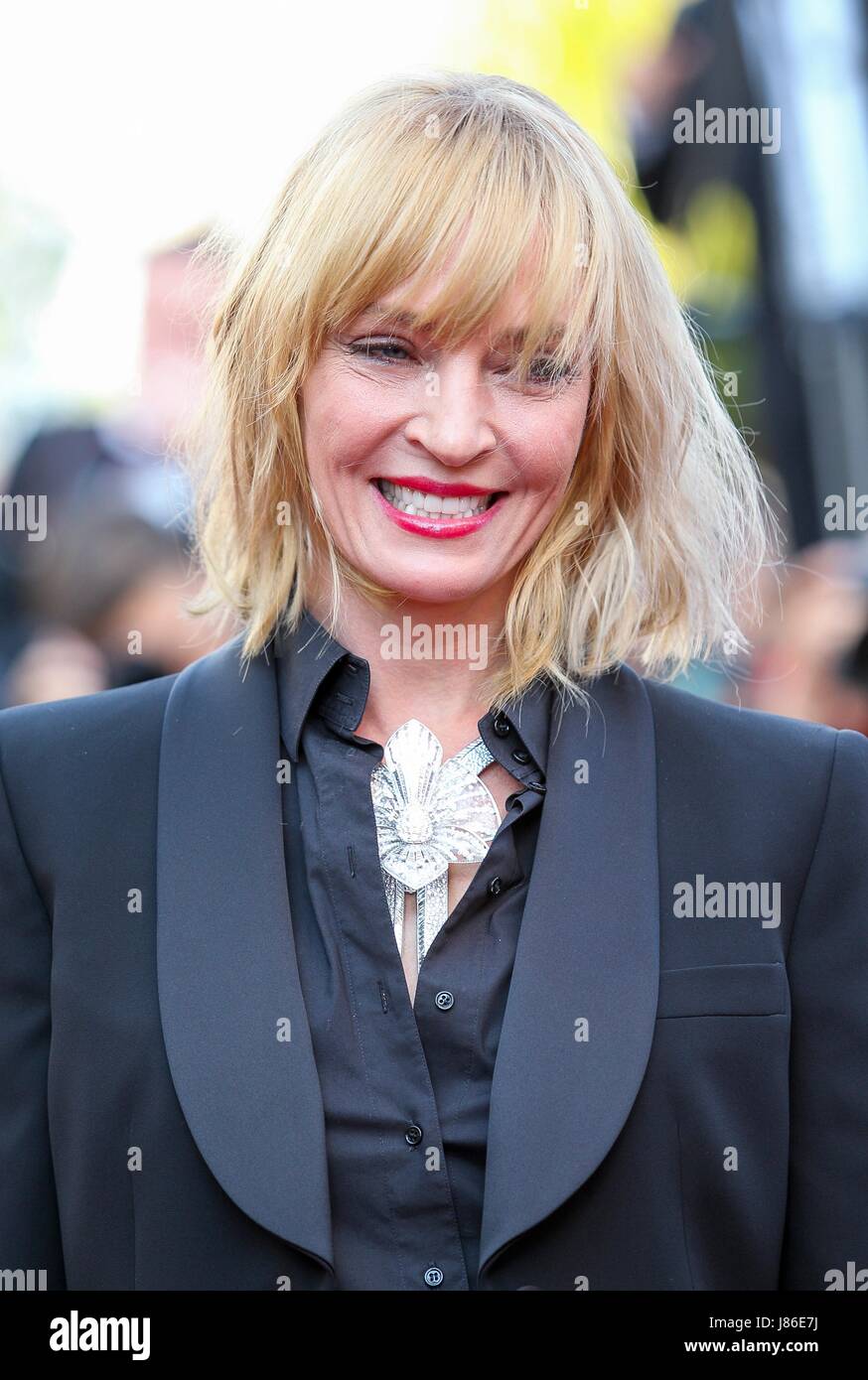 Cannes, France. 27th May, 2017. Uma Thurman Actress Based On A True