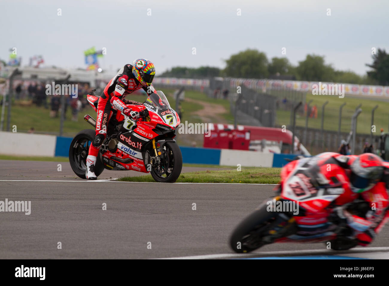Chad Davis Racing Chaz Davies crashes out of the lead of the first race while pushing ...